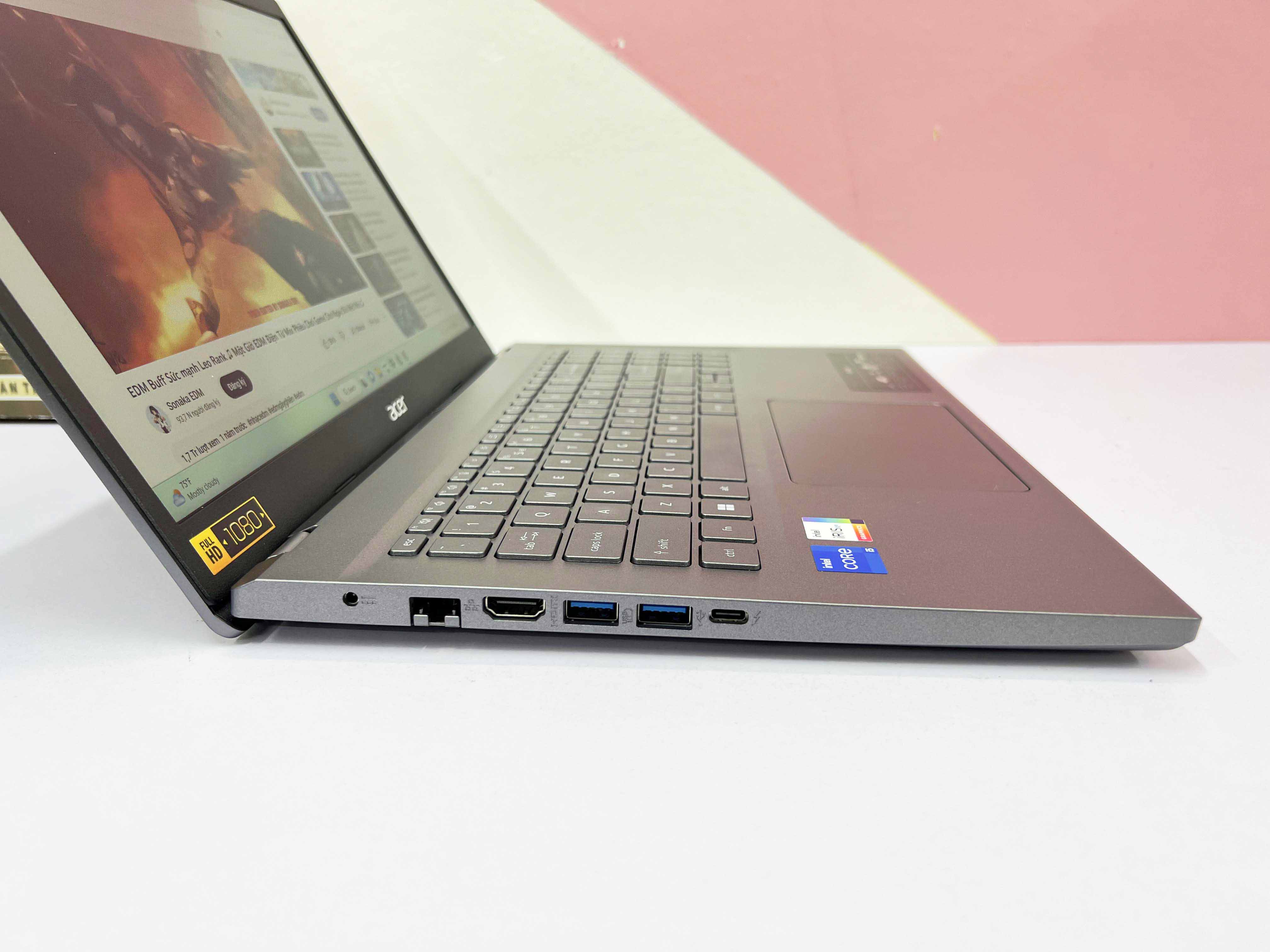 Acer Aspire 5 A515-57-52Y2 (Core I5-1235U | RAM 8GB | SSD M.2 512GB | 15.6 Inch FHD IPS | Card Intel Iris Xe Graphics)