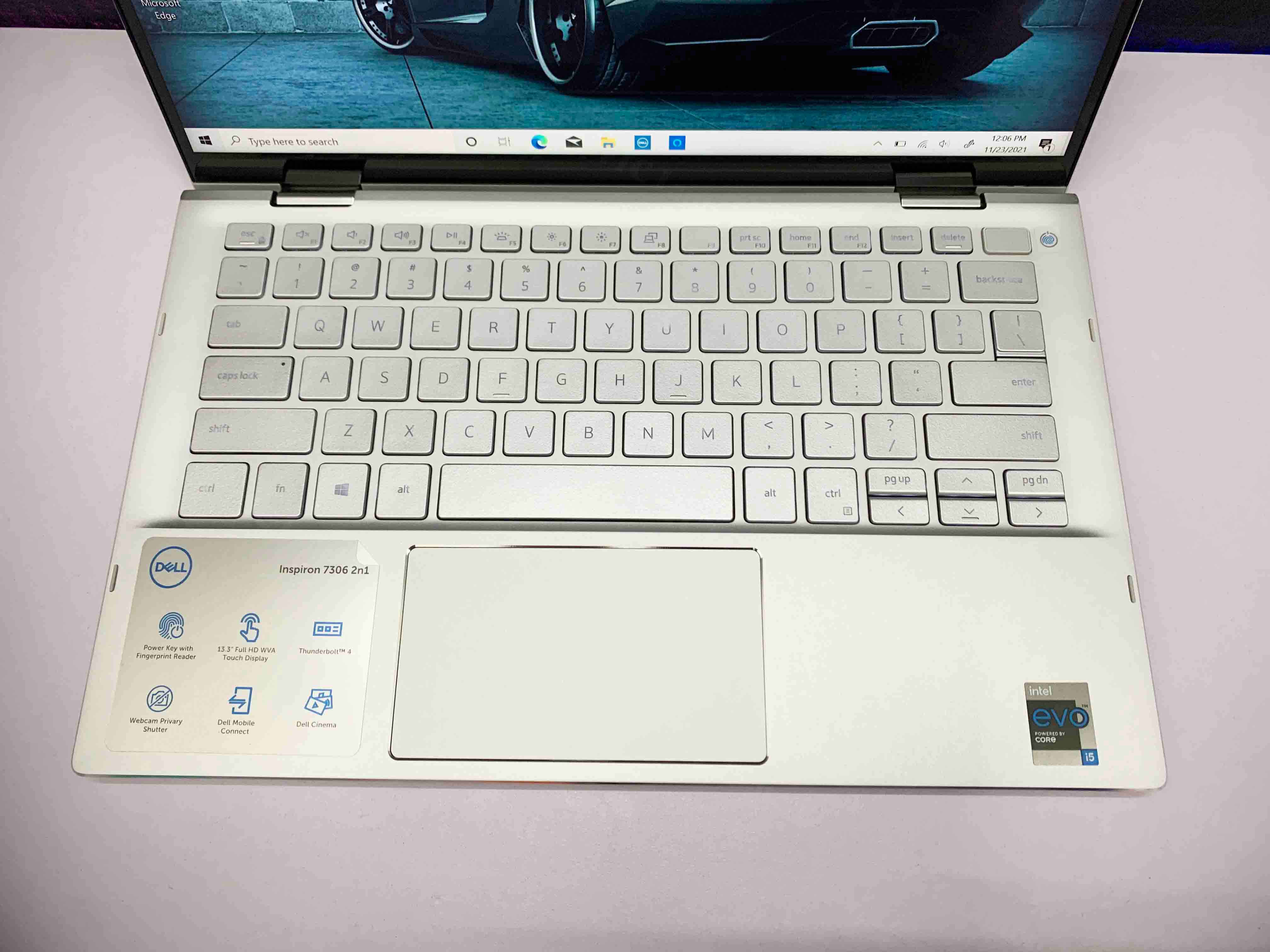 Dell Inspiron 7306 2in1 (Intel Core I5-1135G7 | RAM 8GB | SSD M.2 512GB | 13.3 Inch FHD WVA Gập 360 ( 1920x1080 ) Truelife Touch Narrow&nbsp;| Card Intel&nbsp;Iris&nbsp;Xe Graphics )