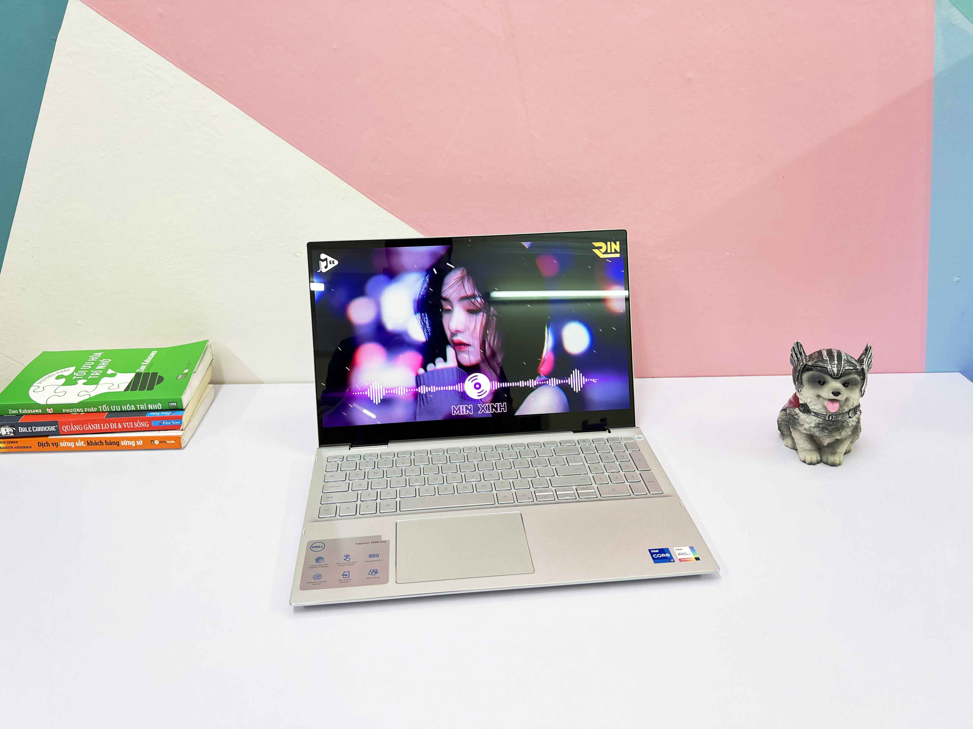 Dell Inspiron 7506 2in1 Core I7-1165G7 | RAM 8GB | SSD M.2 512GB | 15.6 Inch FHD WVA (1920x1080) Gập 360 | Card On Intel Iris Xe Graphics )