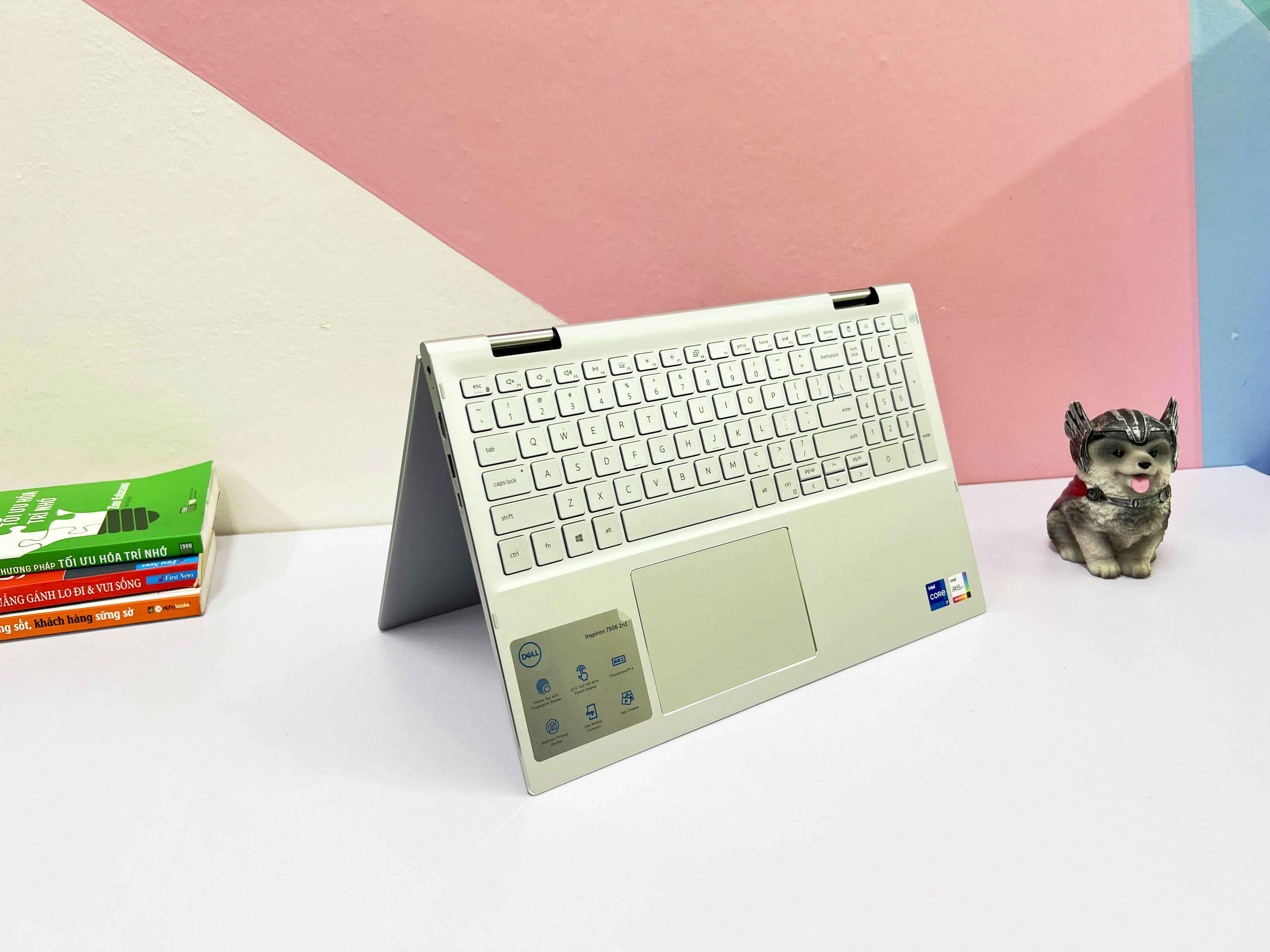 Dell Inspiron 7506 2in1 Core I7-1165G7 | RAM 8GB | SSD M.2 512GB | 15.6 Inch FHD WVA (1920x1080) Gập 360 | Card On Intel Iris Xe Graphics )