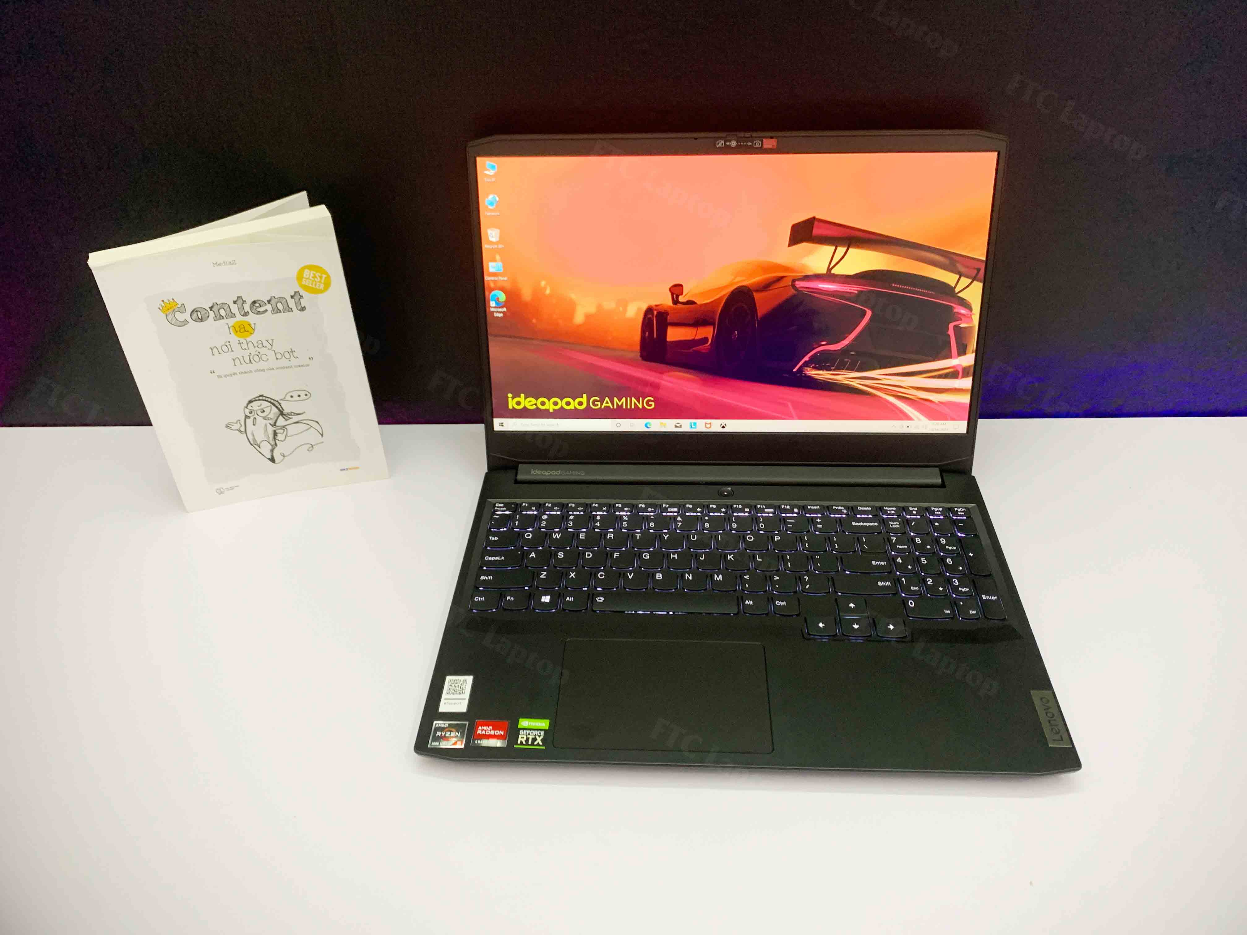 Lenovo Gaming 3 15ACH6 82K200XXUS (AMD Ryzen 5 5600H | RAM 8GB | SSD M.2 512GB | 15.6 Inch FHD 120Hz 1920x1080 | Card NVIDIA GeForce RTX 3050Ti 4GB GDDR6 )