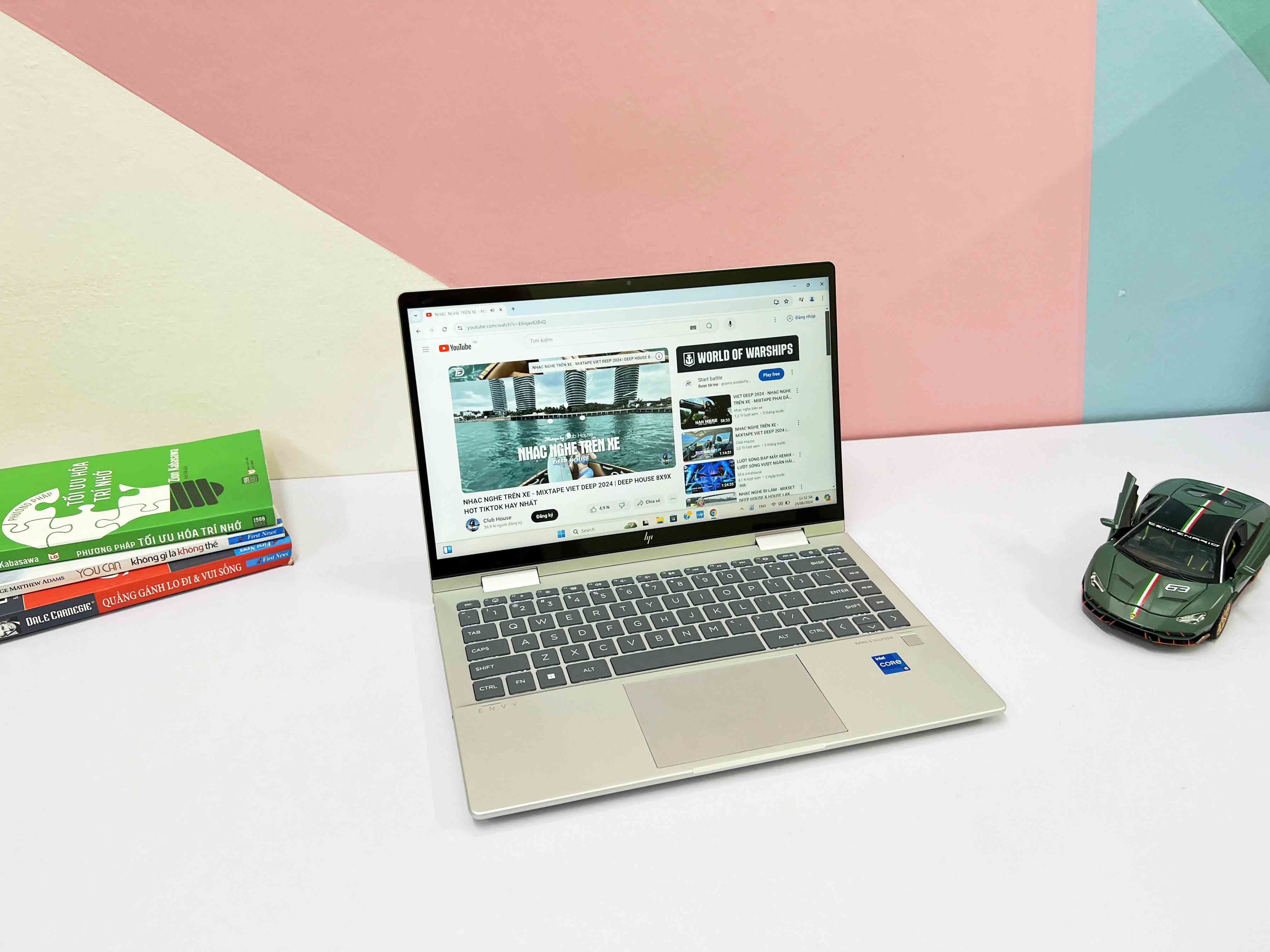 HP Envy X360 14-es0xxx Core I5-1335U | RAM 8GB | SSD 512GB | 14" FHD IPS (1920 X 1080) Cảm Ứng Gập 360 | Card On Intel Iris Xe Graphics )
