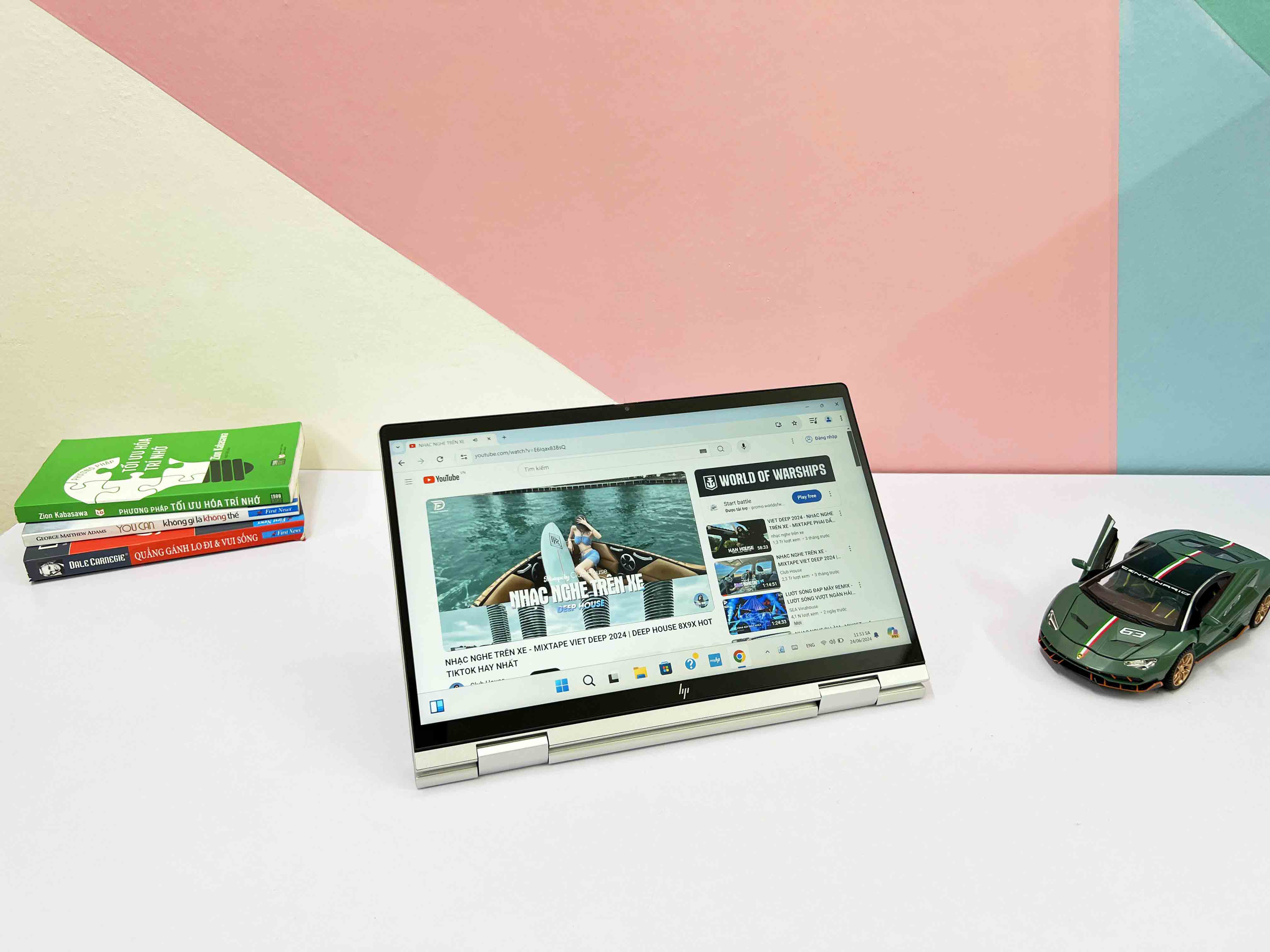 HP Envy X360 14-es0xxx Core I5-1335U | RAM 8GB | SSD 512GB | 14" FHD IPS (1920 X 1080) Cảm Ứng Gập 360 | Card On Intel Iris Xe Graphics )